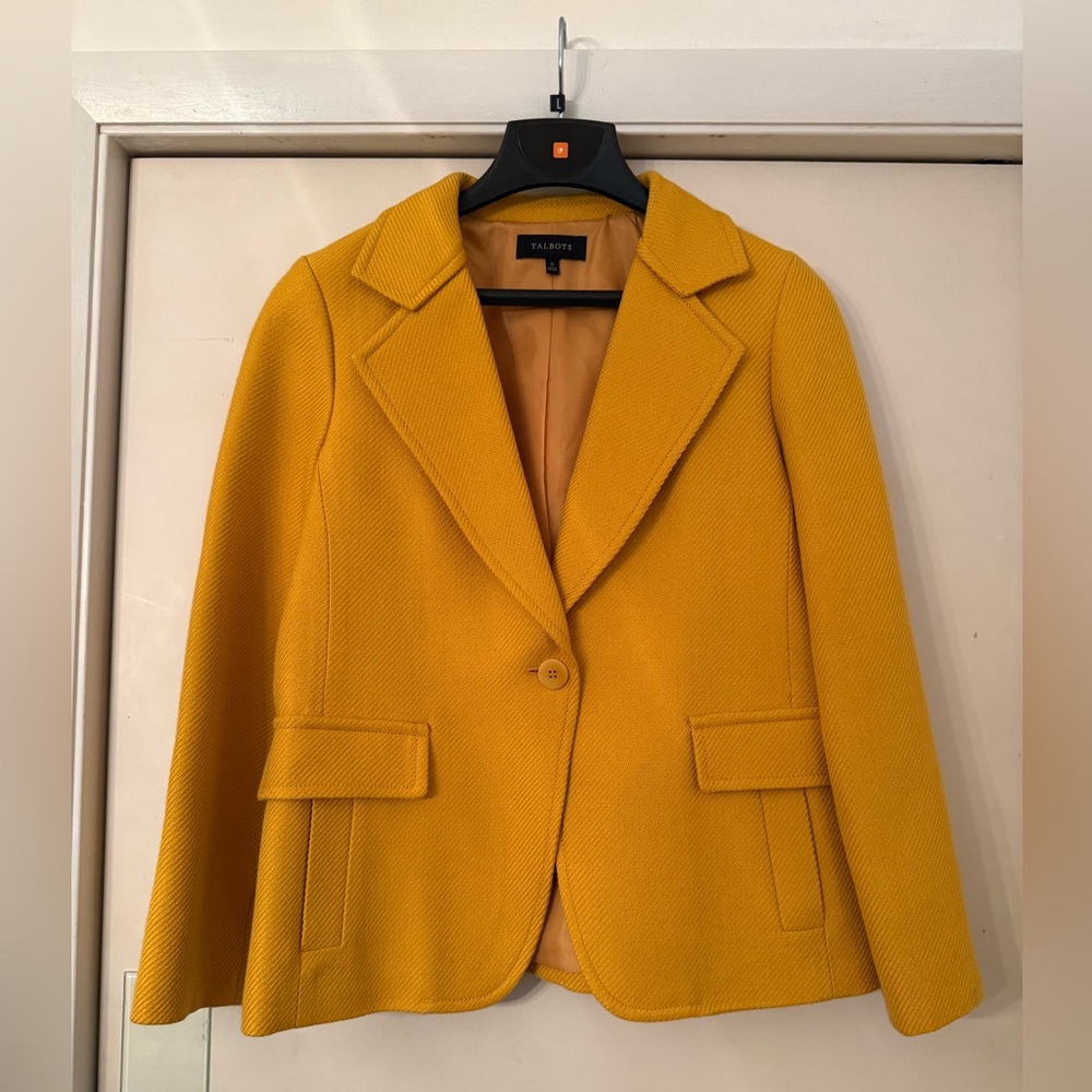 Talbots Golden Yellow Cape Jacket